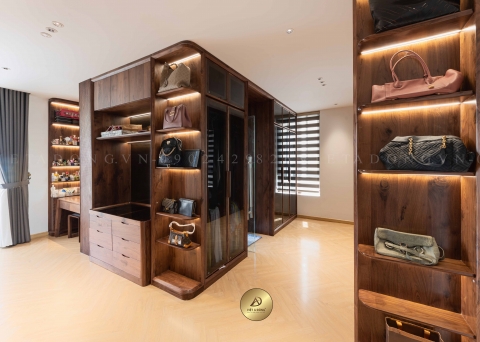 Tủ quần áo gỗ óc chó TA-32